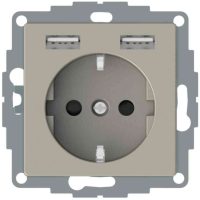 1-VÄGSUTTAG 2 X USB 2.4A METWDE004179