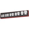 10 delars Hylssats Med 3/4tum fyrkantsfäste TEX3410 Teng Tools HYLSSATS 3/4 22-50MM 10 DELAR – miniatyr 2