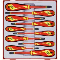 10 delars Skruvmejselsats för 1000 volt TTDV910N Teng Tools