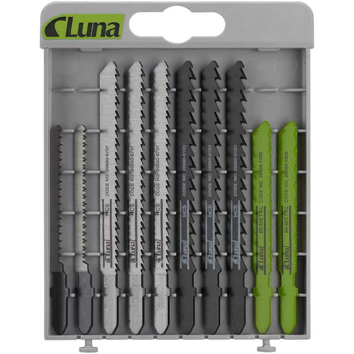 10 delars sticksågblad sats Luna STICKSÅGBLAD 10 DELAR A-FÄSTE – bild 2