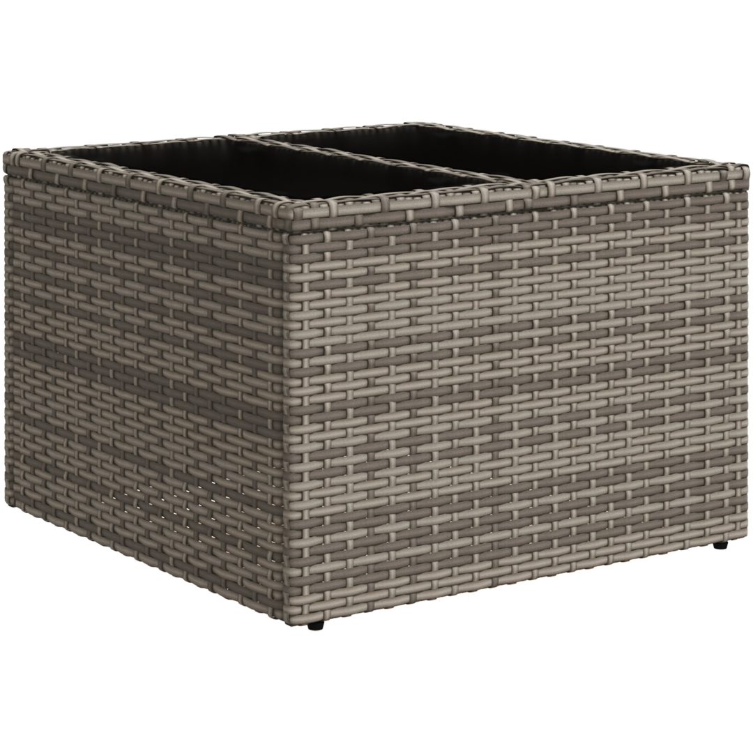 10-delars trädgårdsoffasett med kuddar Svart Polyrotting vidaXL 344 x 178,5 x 85 cm – bild 6