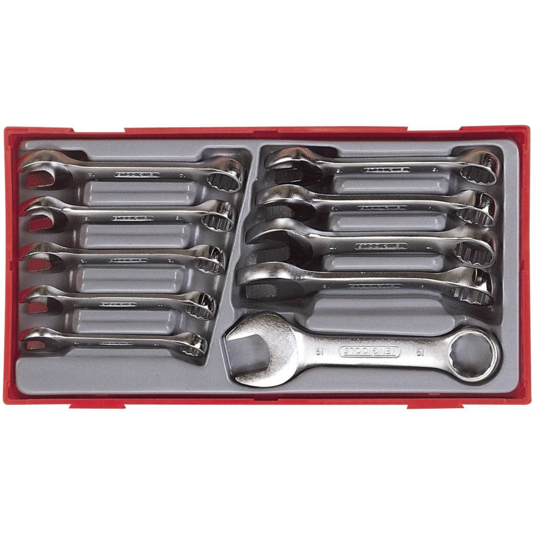 10 delars U-ringnyckelsats TT6010M Teng Tools U-RINGNYCKELSATS KORT MM