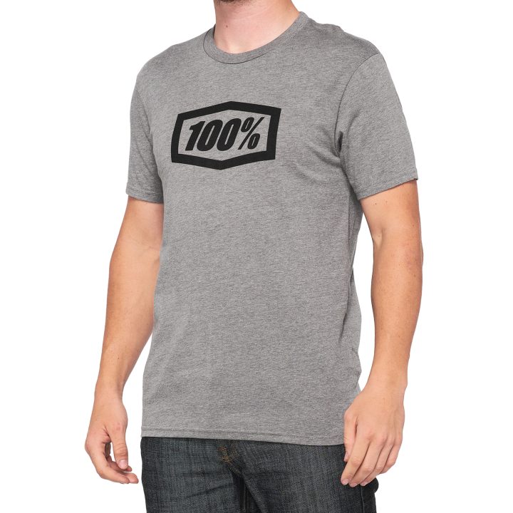 100% Essential™ T-Shirt Grå Small – bild 3
