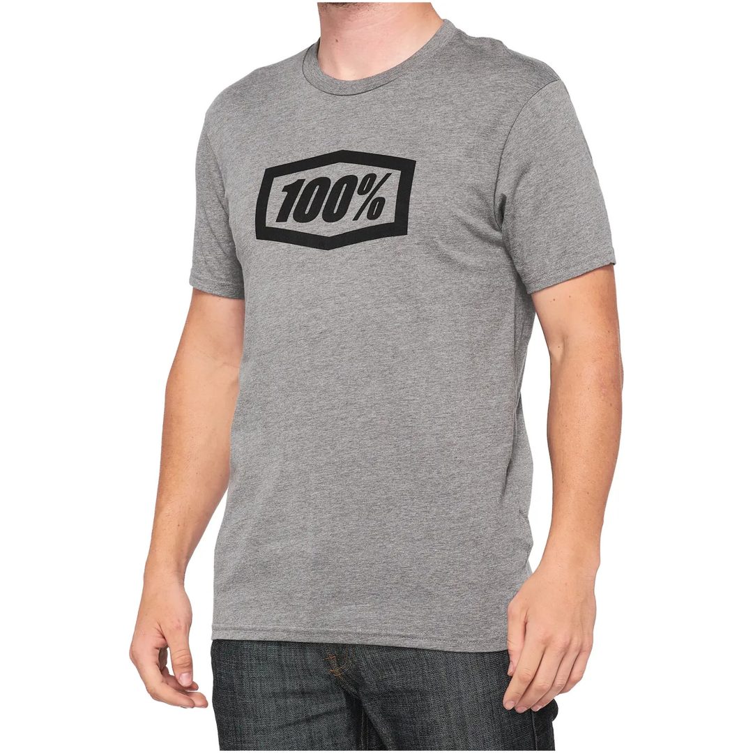 100% Essential™ T-Shirt Grå/Svart Medium