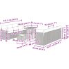 11-delars trädgårdsoffemöbel med kuddar beige poly rattan akacia vidaXL Medium – miniatyr 10
