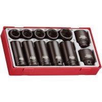 12 delars Krafthylssats med 1/2tum fyrkantsfäste TT9212 Teng Tools