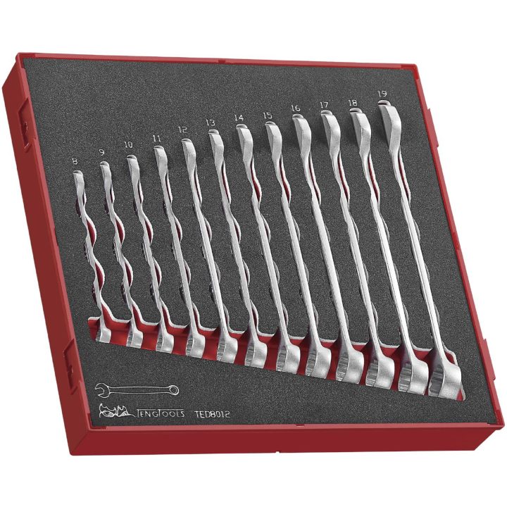 12 delars U-ringnyckelsats TED8012 Teng Tools U-RINGNYCKELSATS MM TED8012 – bild 2