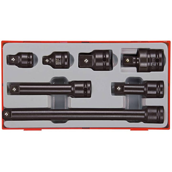13 delars Krafthylsverktygssats med 1/2tum fyrkantsfäste TT9207A Teng Tools KRAFTHYLSTILLBEHÖR 1/2 TT9207A – bild 2