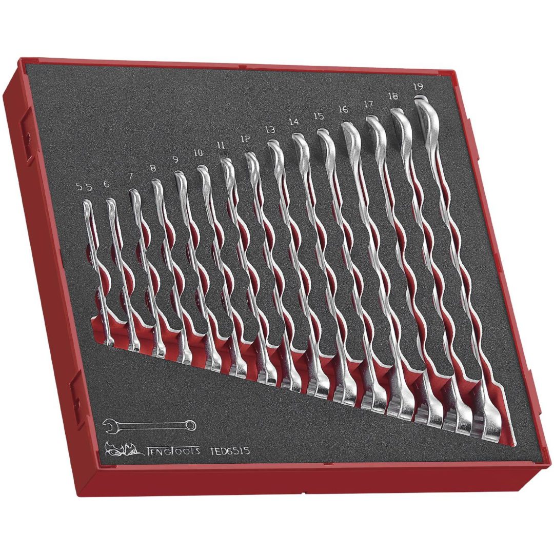 15 delars U-ringnyckelsats TED6515 Teng Tools U-RINGNYCKELSATS MM TED6515 – bild 2