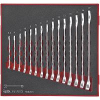 15 delars U-ringnyckelsats TED6515 Teng Tools