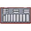 16 delars Hylssats med 3/8tum fyrkantsfäste TT3816 Teng Tools HYLSSATS LÅNGA 3/8 MM TT3816 – miniatyr 1