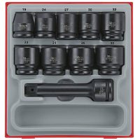 16 delars Krafthylssats med 3/4tum-fyrkantsfäste TTD9416 Teng Tools