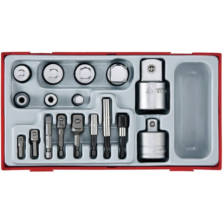 17 delars Adaptorsats TTADP17 Teng Tools ADAPTERSATS 17 DELAR – bild 2