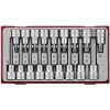 18 delars Hylsbitssats för TX-spår, 1/2u0022 fyrkantsfäste TTTX18 Teng Tools HYLSBITSSATS 1/2 TX 18 DELAR – miniatyr 1