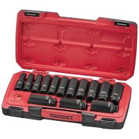 18 delars krafthylssats med 1/2tum fyrkantsfäste T9218LAF Teng Tools