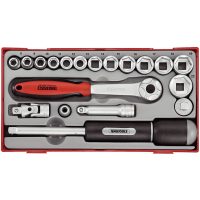 19 delars Hylsnyckelsats Med 3/8tum fyrkantsfäste TT3819 Teng Tools