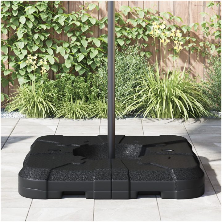 2-delad parasolbas med 110 kg sand eller 70 kg vatten vidaXL 88.5 x 88.5 x 12 cm – bild 4