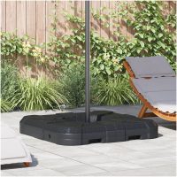 2-delad parasolbas med 110 kg sand eller 70 kg vatten vidaXL