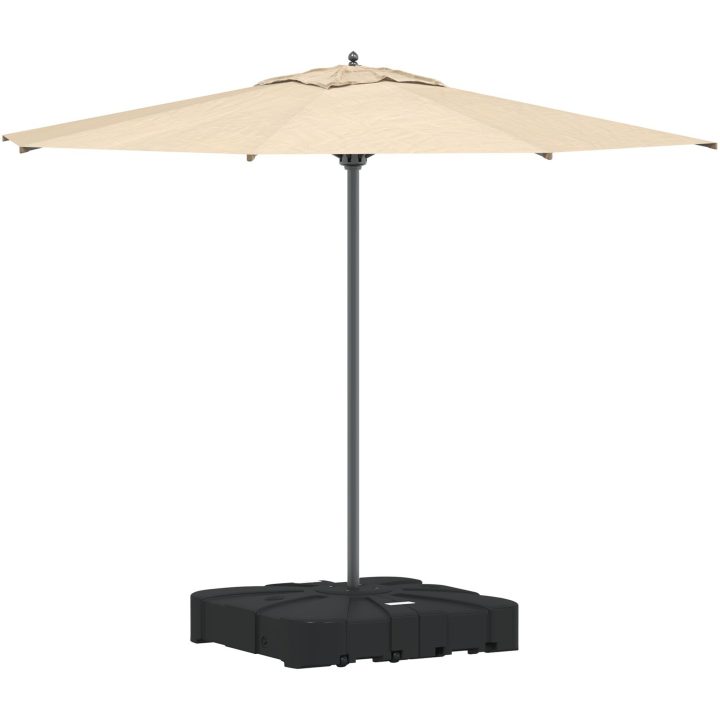 2 Delars Cantilever Parasolbas Set - 150kg Sand eller 113kg Vatten vidaXL 88 x 88 x 19 cm – bild 3