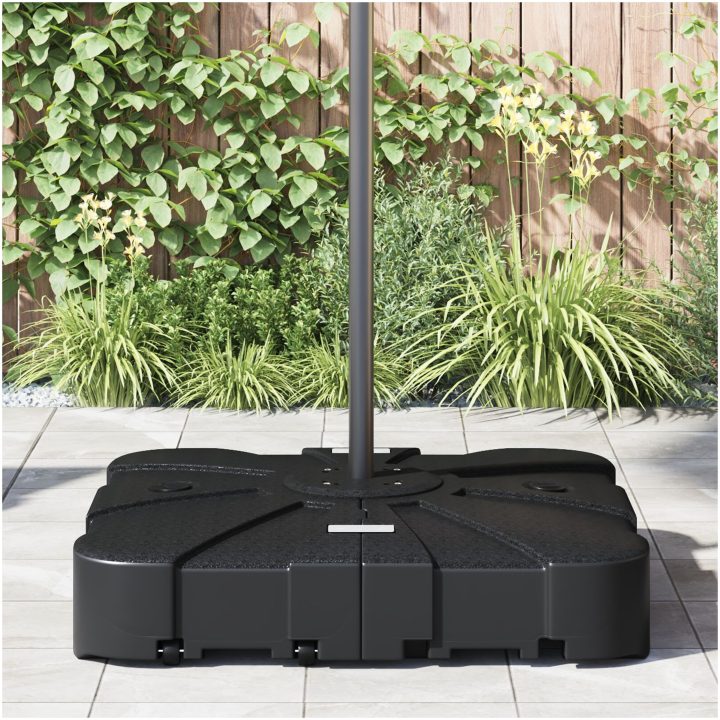 2 Delars Cantilever Parasolbas Set - 150kg Sand eller 113kg Vatten vidaXL 88 x 88 x 19 cm – bild 4