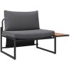 2-delars trädgårds matsalsset med enstaka sittplats och antracitkuddar vidaXL 70 x 117 x 67.5 cm – miniatyr 5