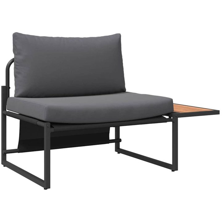 2-delars trädgårds matsalsset med enstaka sittplats och antracitkuddar vidaXL 70 x 117 x 67.5 cm – bild 5