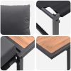 2-delars trädgårds matsalsset med enstaka sittplats och antracitkuddar vidaXL 70 x 117 x 67.5 cm – miniatyr 9