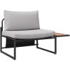 2-delars Trädgårdsoffset Sittplats med Ljusgrå Kuddar vidaXL 70 x 117.5 x 68 cm – miniatyr 2