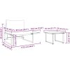 2-delars Trädgårdsoffset Sittplats med Ljusgrå Kuddar vidaXL 70 x 117.5 x 68 cm – miniatyr 11