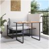2-delat trädgårdsdining-set med singlesits och ljusgrå kuddar vidaXL 70 x 117 x 67.5 cm – miniatyr 4
