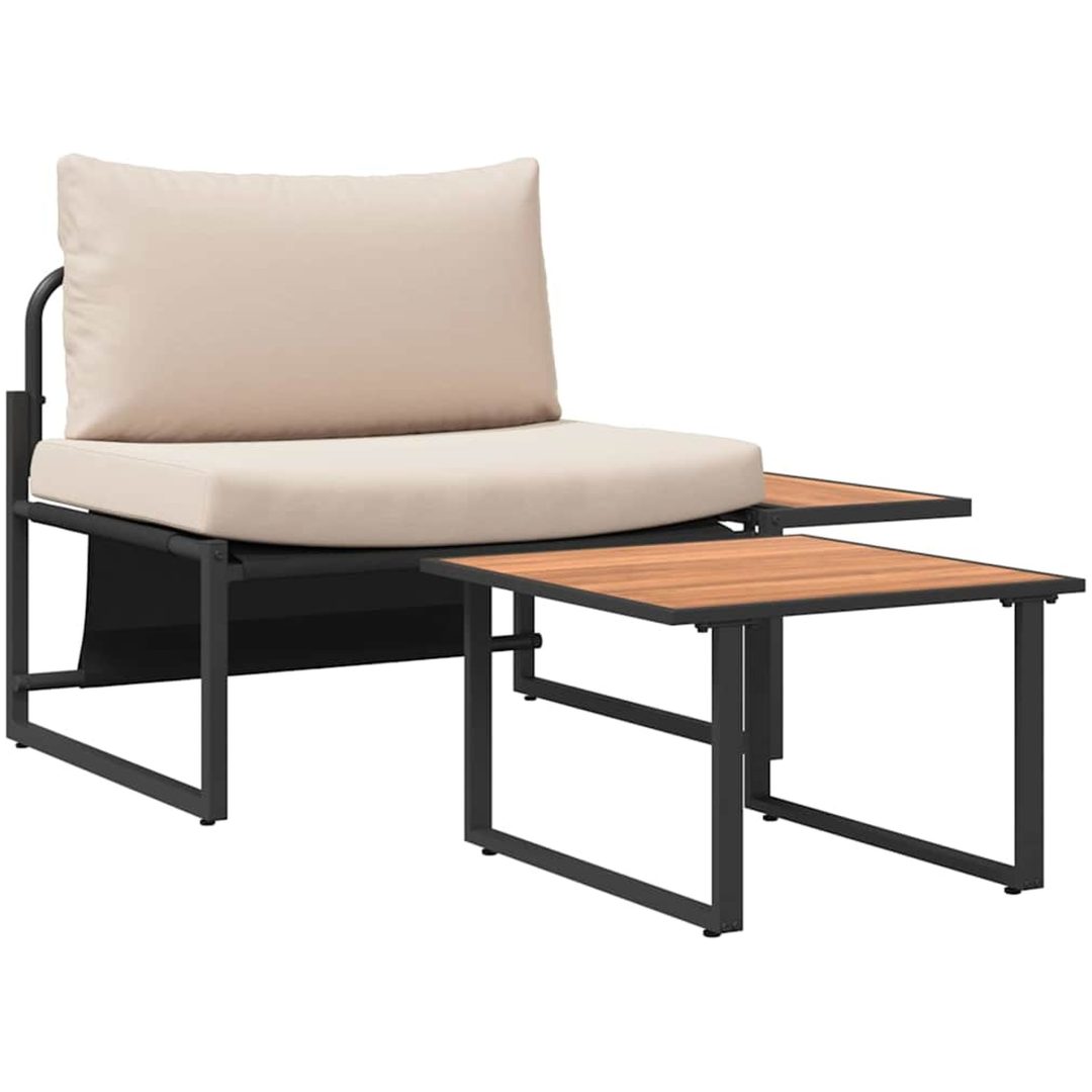 2-delat trädgårdsoffas med taubekuddar vidaXL 70 x 117.5 x 68 cm – bild 6