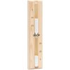 2-i-1 Bastutermometer & hygrometer sandur set massiv furu vidaXL – miniatyr 6