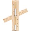 2-i-1 Bastutermometer & hygrometer sandur set massiv furu vidaXL – miniatyr 9