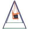 2-i-1 Enkelgunga och barngunga orange vidaXL – miniatyr 7