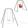 2-i-1 Enkelgunga och barngunga orange vidaXL – miniatyr 1