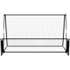 2-i-1 returnät/fotbollsmål 202x104x120 cm stål vidaXL – miniatyr 3