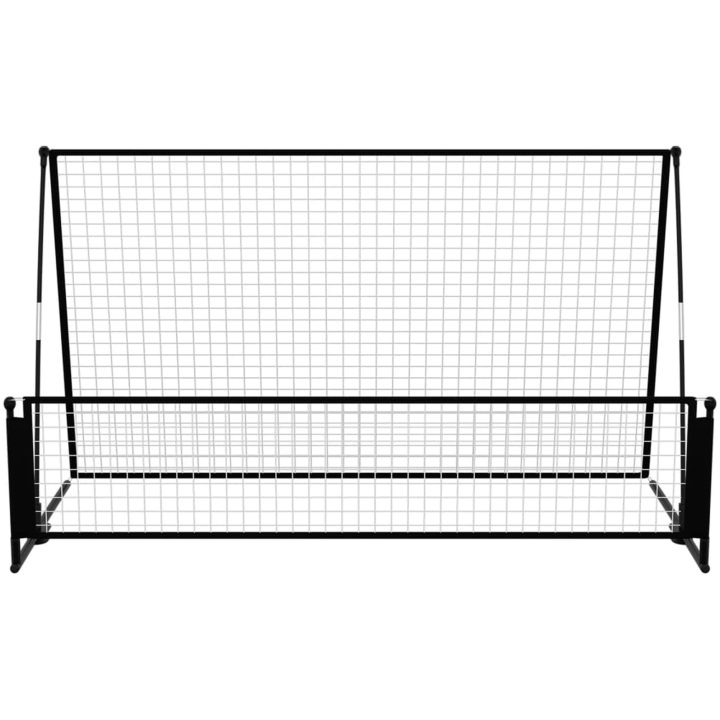 2-i-1 returnät/fotbollsmål 202x104x120 cm stål vidaXL – bild 3