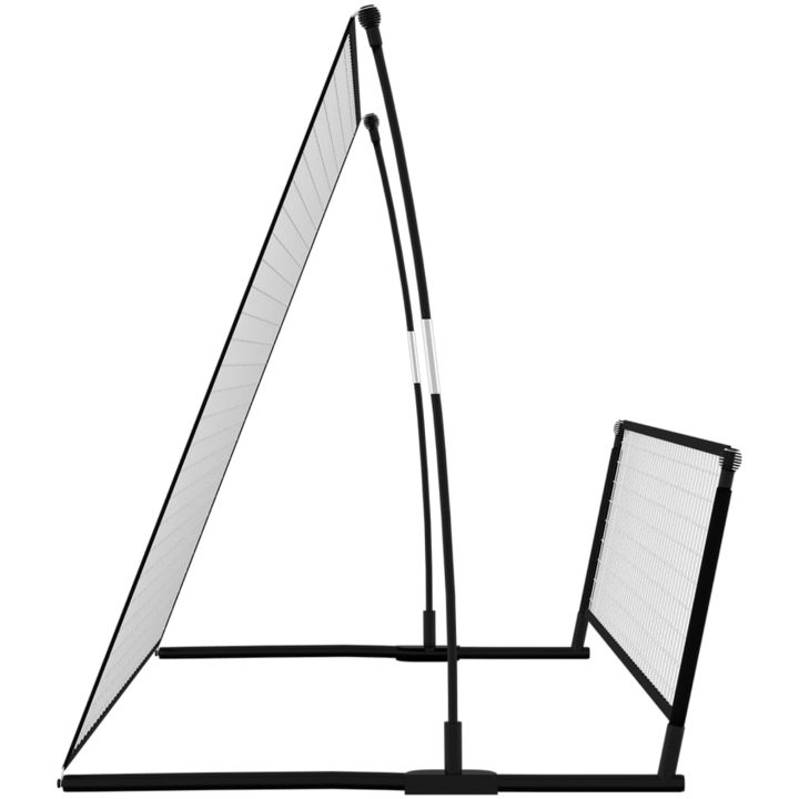 2-i-1 returnät/fotbollsmål 202x104x120 cm stål vidaXL – bild 4
