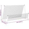 2-i-1 returnät/fotbollsmål 202x104x120 cm stål vidaXL – miniatyr 6