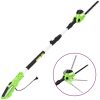 2-i-1 Teleskopisk stångsåg/häcktrimmer 25/41 cm 710/550W vidaXL – miniatyr 3