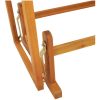2-sits Trädgårds Gungbänk Massivt trä Akacia vidaXL 110 x 59 x 97 cm – miniatyr 7