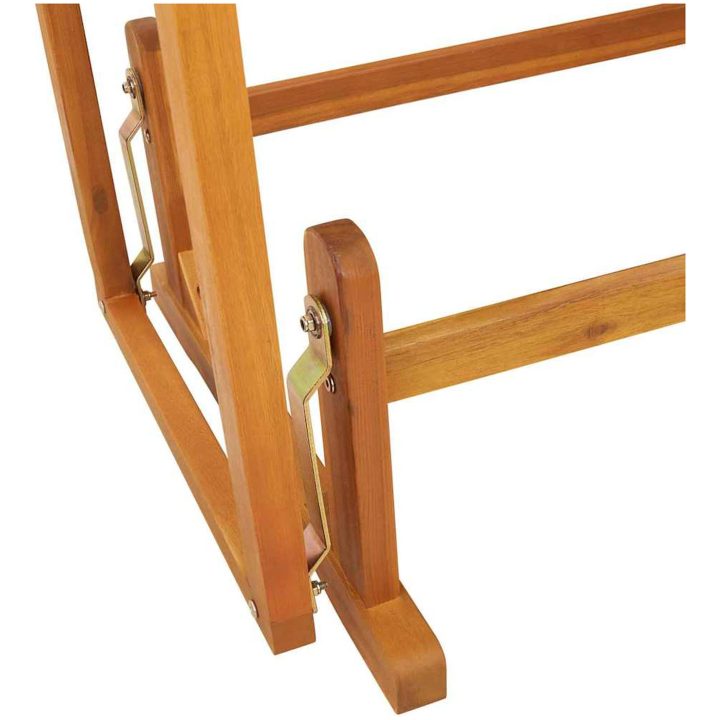2-sits Trädgårds Gungbänk Massivt trä Akacia vidaXL 110 x 59 x 97 cm – bild 7
