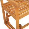 2-sits Trädgårds Gungbänk Massivt trä Akacia vidaXL 110 x 59 x 97 cm – miniatyr 8