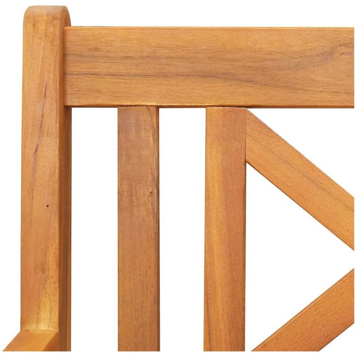 2-sits Trädgårds Gungbänk Massivt trä Akacia vidaXL 110 x 59 x 97 cm – bild 9