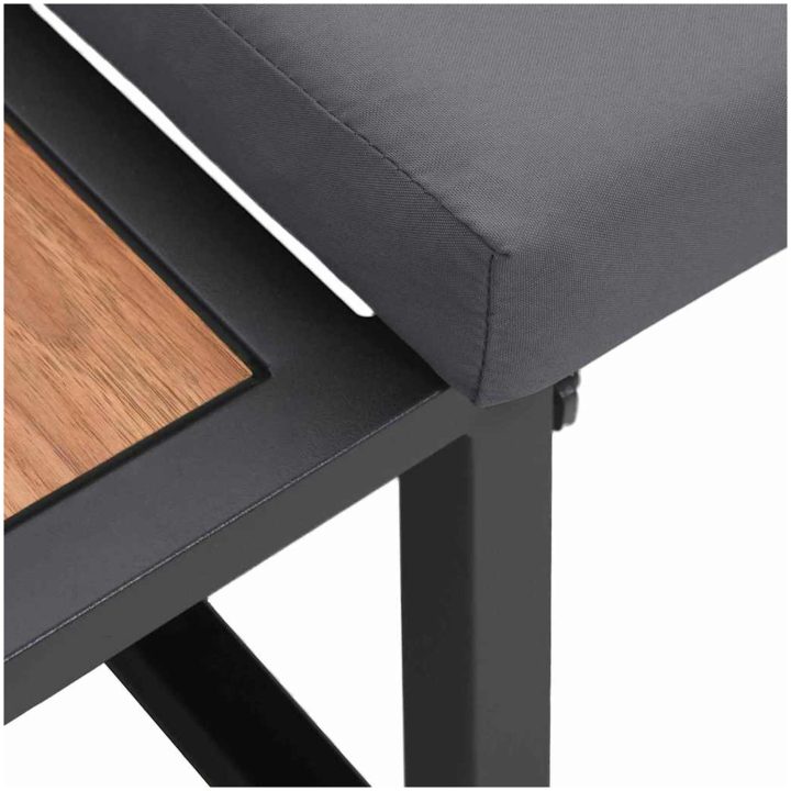 2-sits trädgårdsoffa med antracitkuddar vidaXL 200,5 x 70 x 85,5 cm – bild 9