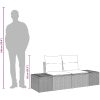2-sits trädgårdsoffa med förvaring & kuddar Brun Poly Rottning vidaXL 184 x 62 x 85 cm – miniatyr 10