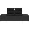 2-sits trädgårdsoffa med förvaring och kuddar svart konstrotting vidaXL 184 x 62 x 85 cm – miniatyr 4
