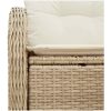 2-sits trädgårdsoffa med kuddar beige poly rotting vidaXL 121 x 62 x 69 cm – miniatyr 6