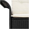 2-sits trädgårdsoffa med kuddar svart konstrotting vidaXL 141 x 61,5 x 69 cm – miniatyr 7