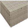 2-sits trädgårdssoffa med förvaring och kuddar Grå Konstrotting vidaXL 184 x 62 x 85 cm – miniatyr 6